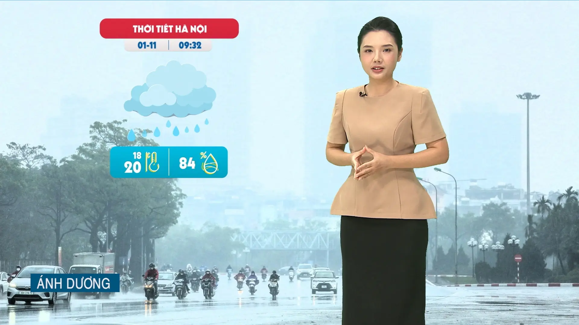 Dự báo thời tiết trưa | 01/11/2025